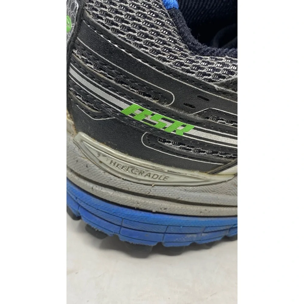 Brooks Adrenaline ASR Mens 10.5 Trail Running Shoes Gray Blue 1101011D460